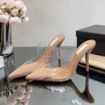 Transparent PVC Pointed Toe Stiletto Heels - NN020