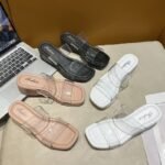 Chic Clear Strap Wedge Sandals - BB001