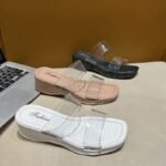 Chic Clear Strap Wedge Sandals - BB001