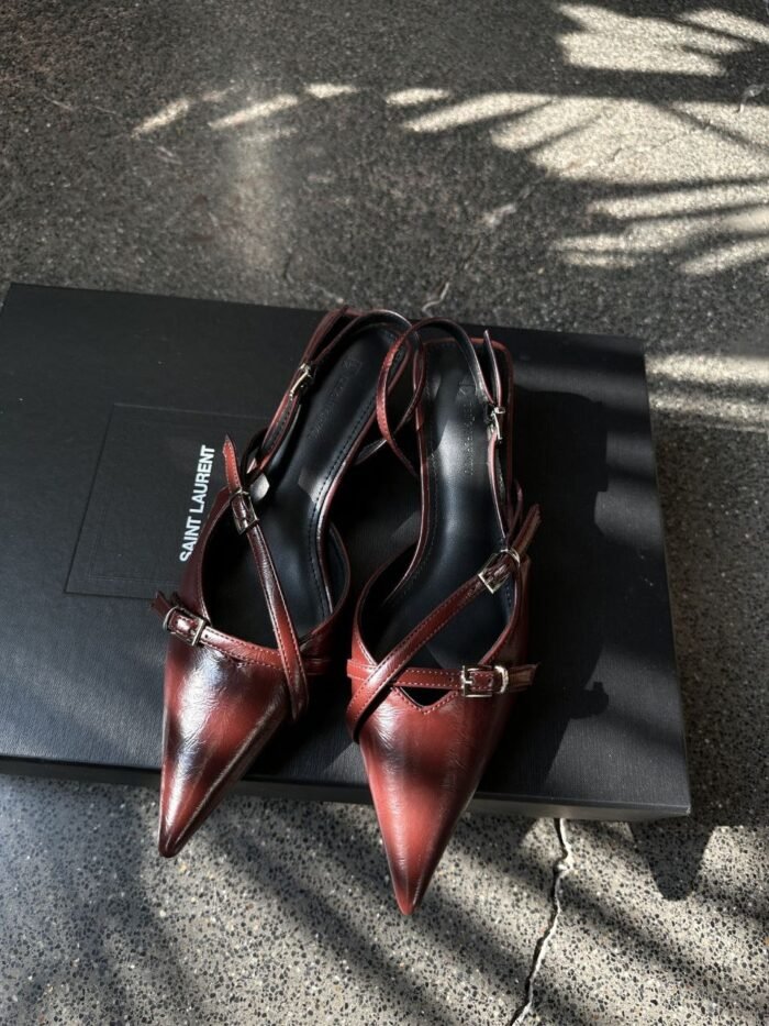  Pointed Toe Slingback Heels - NN023