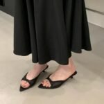 Elegant Mesh Kitten Heel Mules - NN024