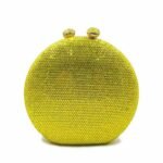 Crystal Embellished Round Bag - BA059