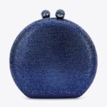 Crystal Embellished Round Bag - BA059