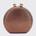 Crystal Embellished Round Bag - BA059