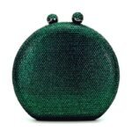Crystal Embellished Round Bag - BA059