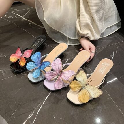 Butterfly Heel Sandals for Women - NN027