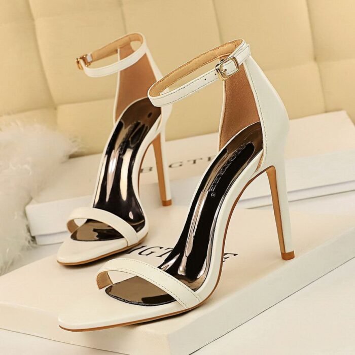 Women's High Heel Ankle Strap Sandals - B0024