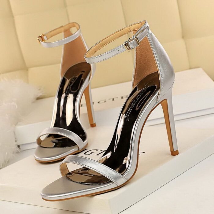 Women's High Heel Ankle Strap Sandals - B0024
