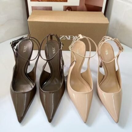 ZARA Pointed Toe Patent High Heels - Z0056