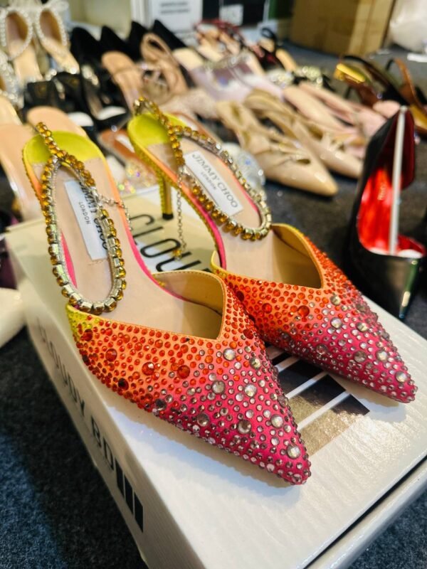  Jimmy Choo Pointed Toe Embellished Heels - C0060 