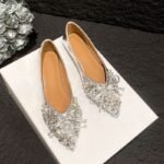 Elegant Rhinestone Pearl Flat - NS0022