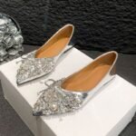 Elegant Rhinestone Pearl Flat - NS0022
