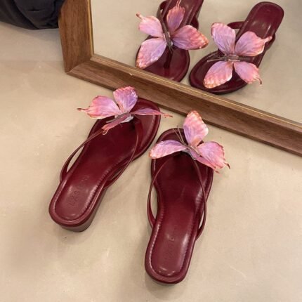 Women's Butterfly Embellished Wedge  - NN032 
