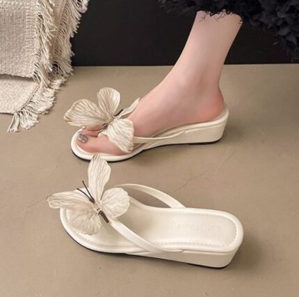 Women's Butterfly Embellished Wedge  - NN032 