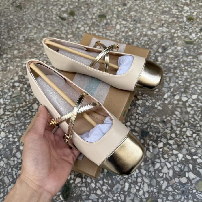 Elegant Toe Cap Flats - NN038