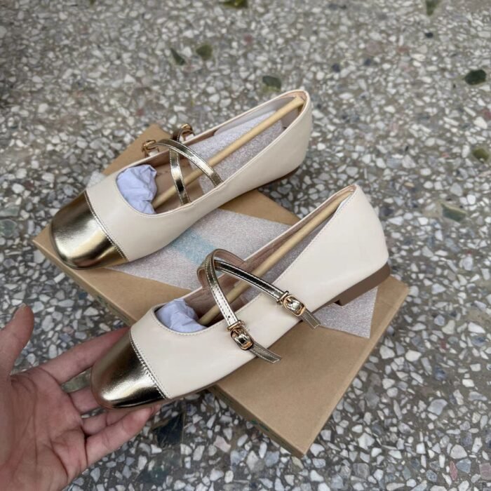 Elegant Toe Cap Flats - NN038