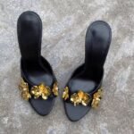 Chic Floral Embellished High Heel - NN040