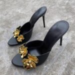 Chic Floral Embellished High Heel - NN040