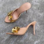 Chic Floral Embellished High Heel - NN040