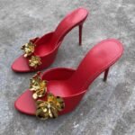 Chic Floral Embellished High Heel - NN040