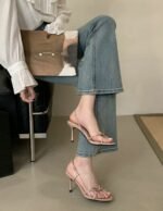 Elegant Bow-Tie Slingback Heels - NN045