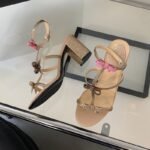 Bow Embellished Block Heel - NN046