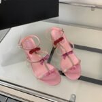 Bow Embellished Block Heel - NN046